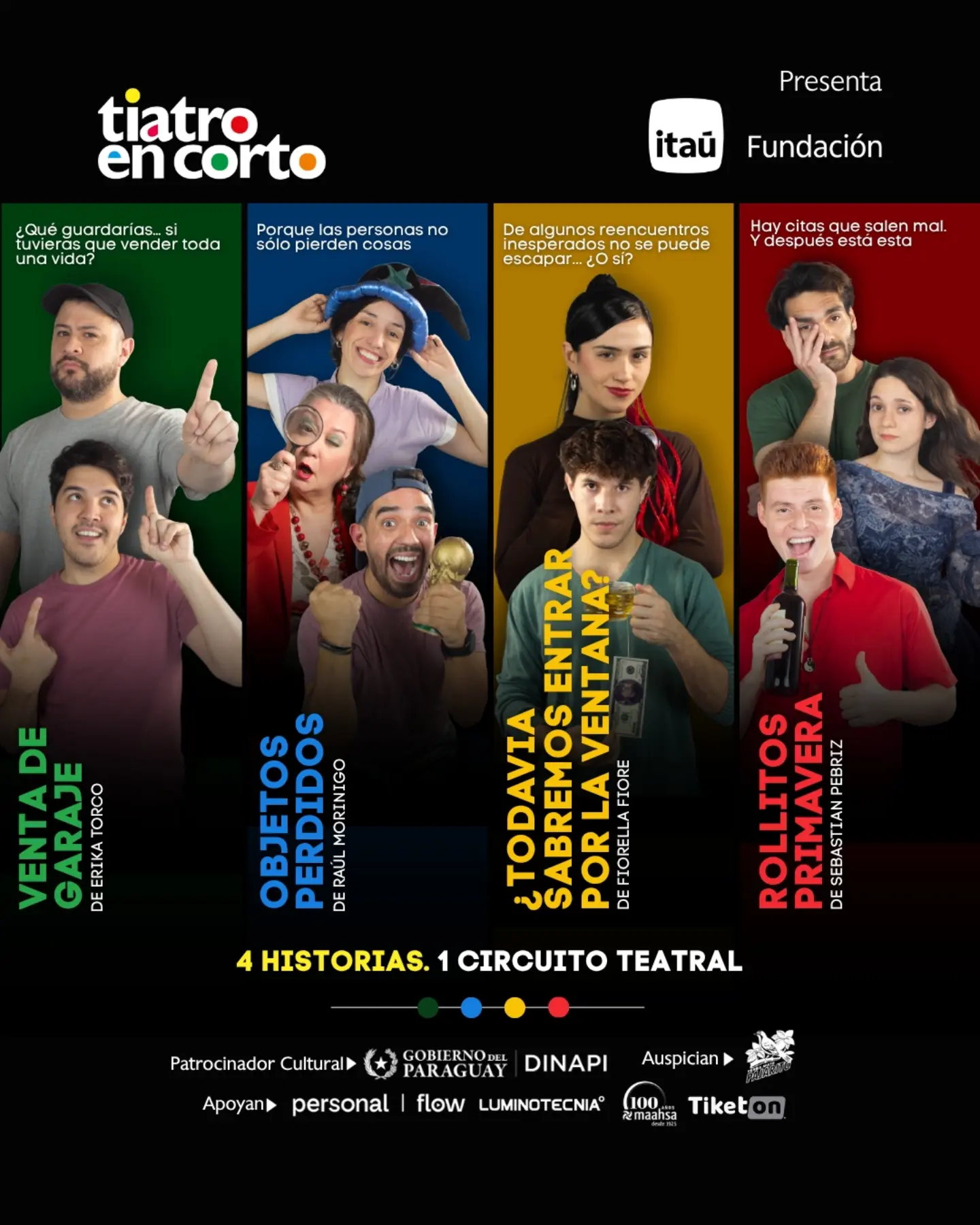 Afiche de la temporada de septiembre de Tiatro en Corto