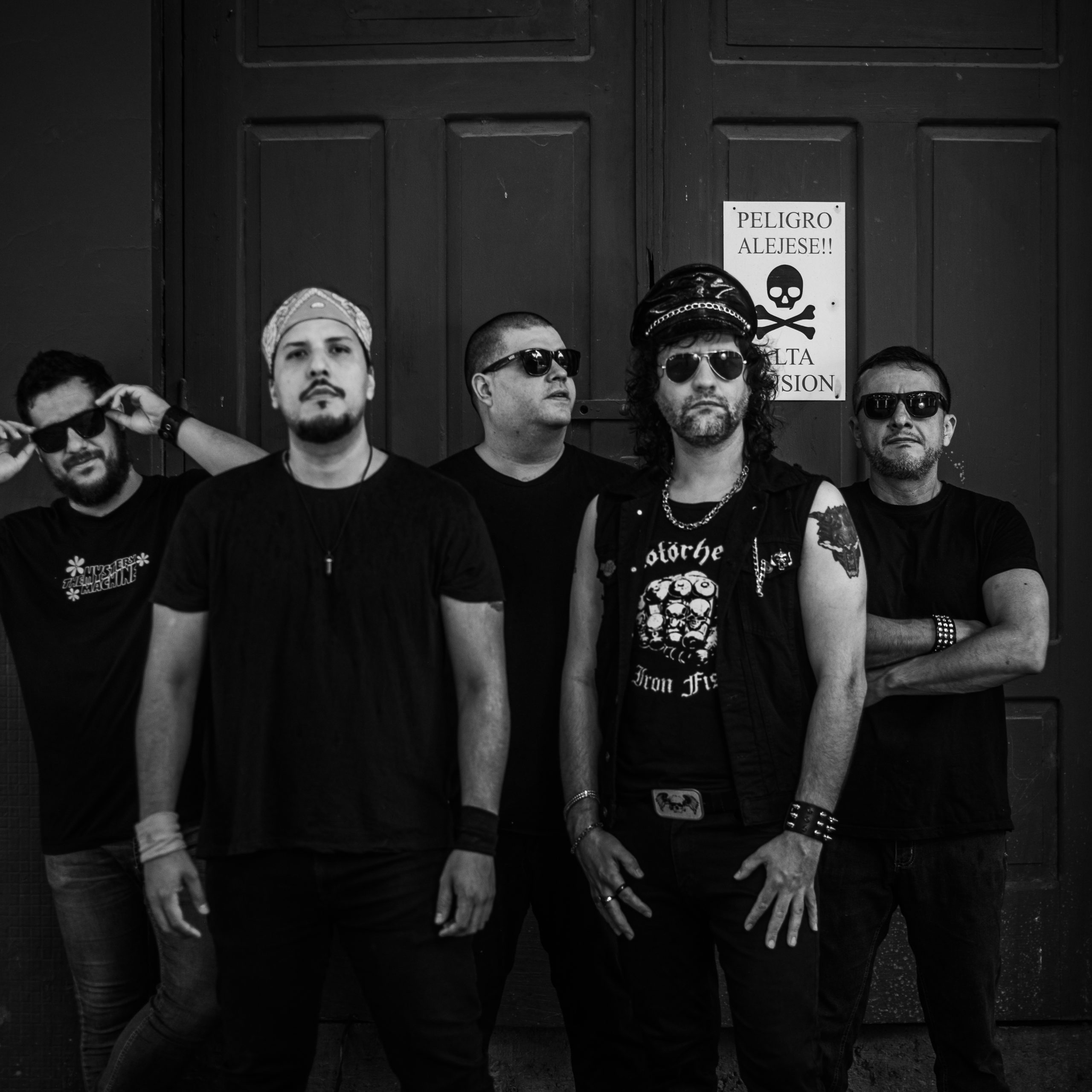 Integrantes de la banda Black Manzana