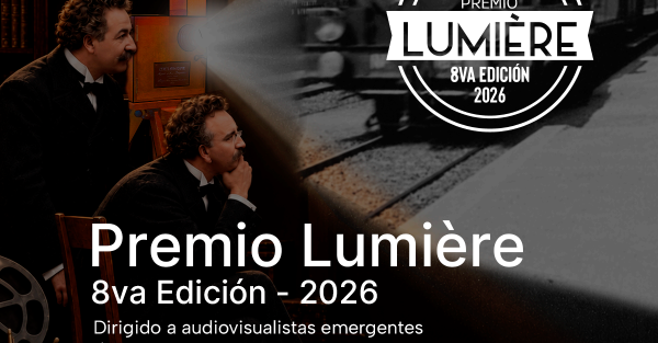 Afiche de la convocatoria del Premio Lumière 2026