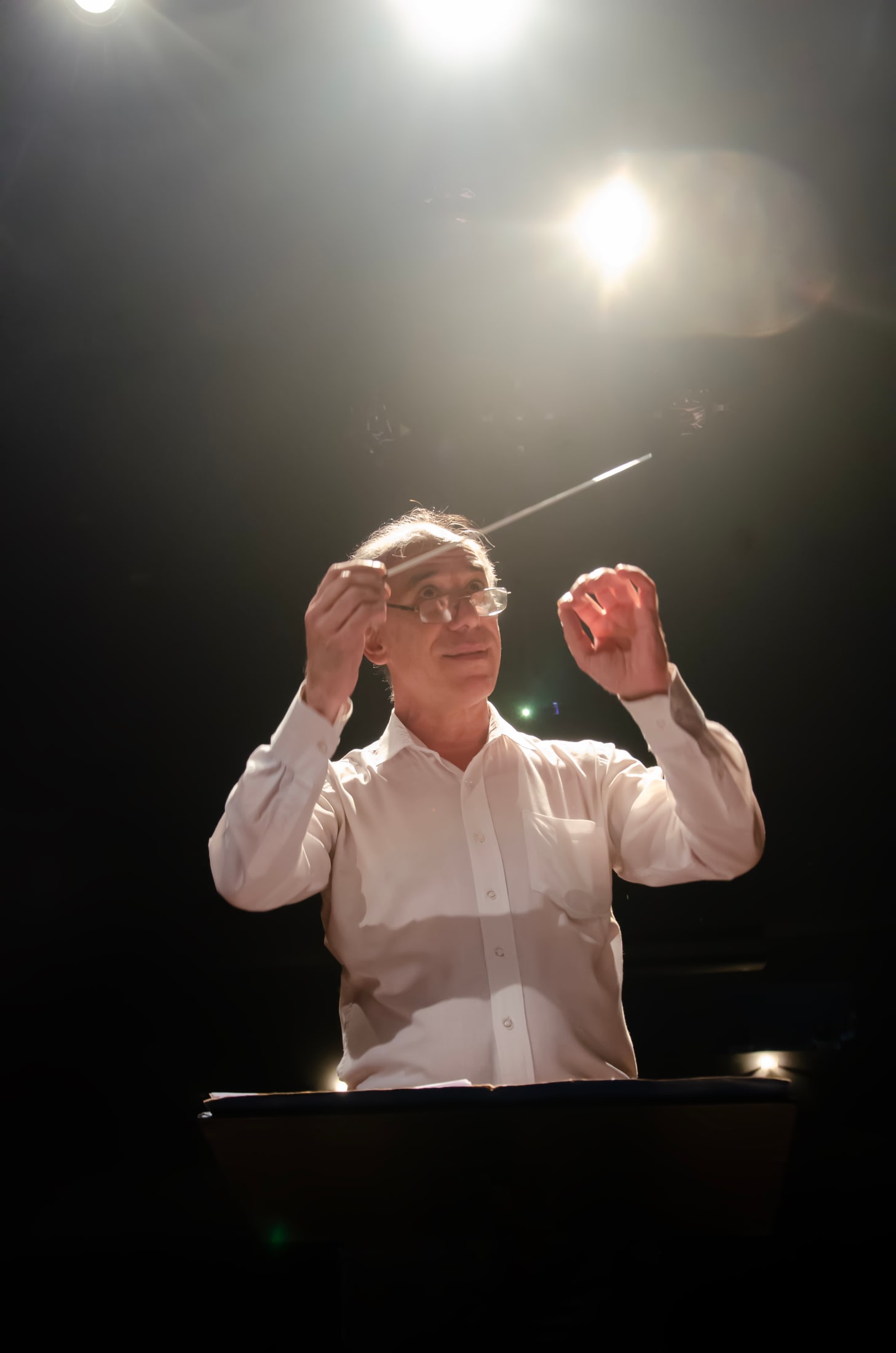 Gabriel Graziani durante una presentación de la Orquesta de Cámara Juvenil del CCPA