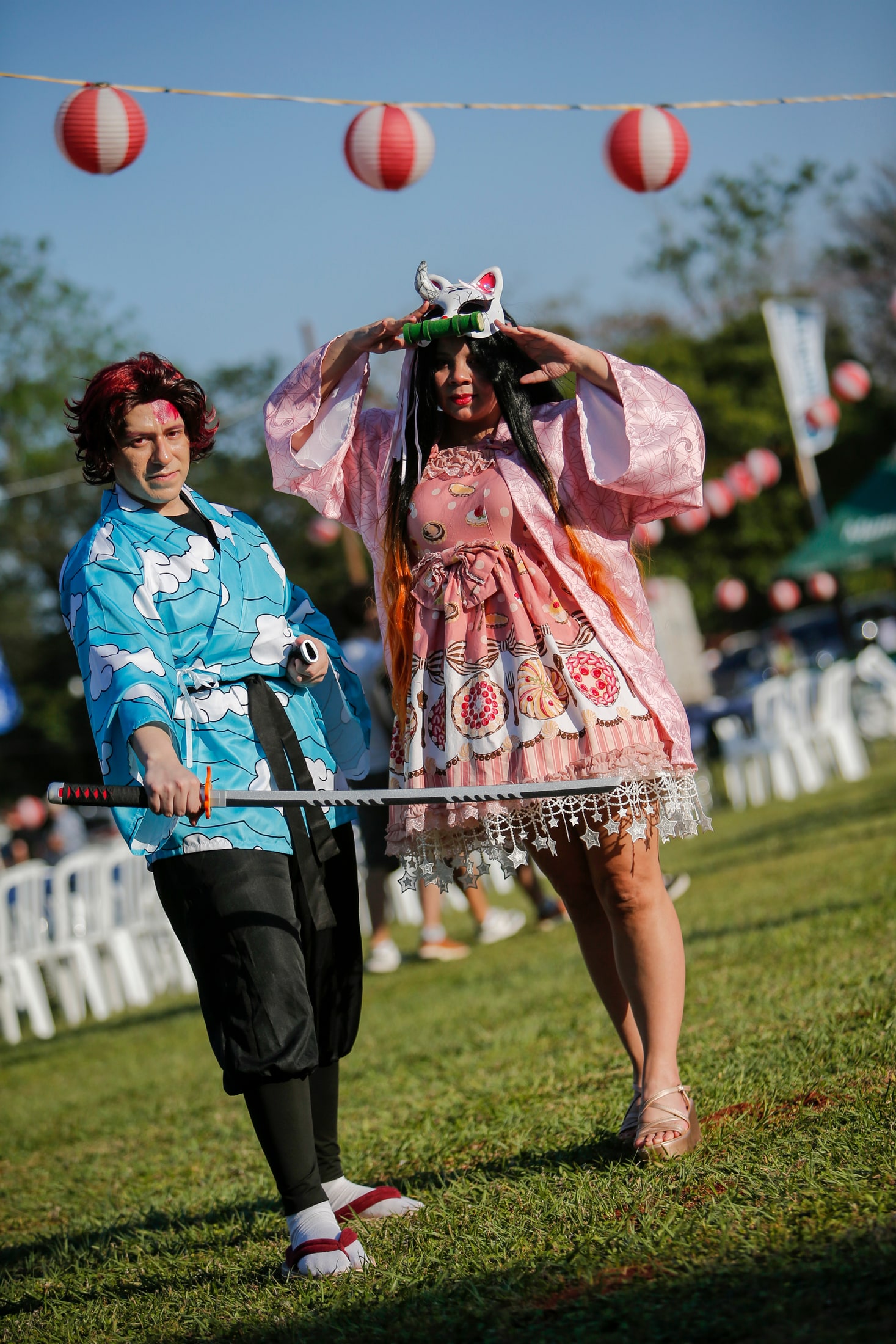 Dos cosplayers durante una edición del Nihon Matsuri