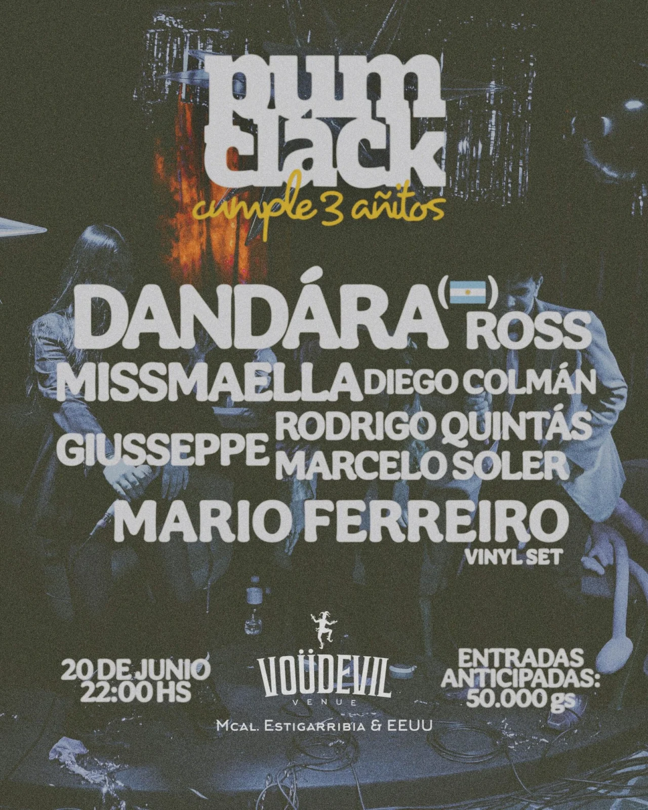 PUM CLACK 3er Aniversario — Vöudevil 2026