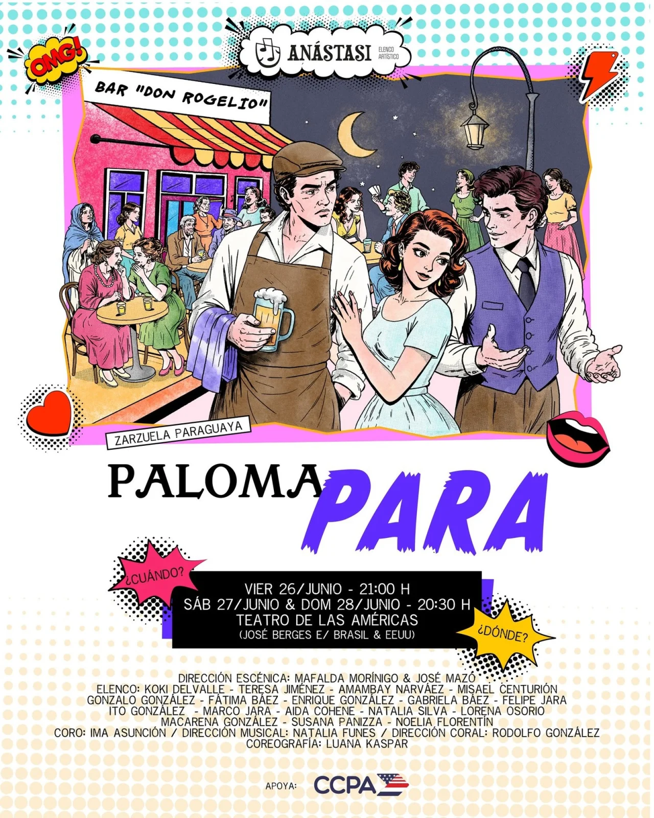 Paloma Para — Zarzuela paraguaya, Anástasi en el CCPA 2026