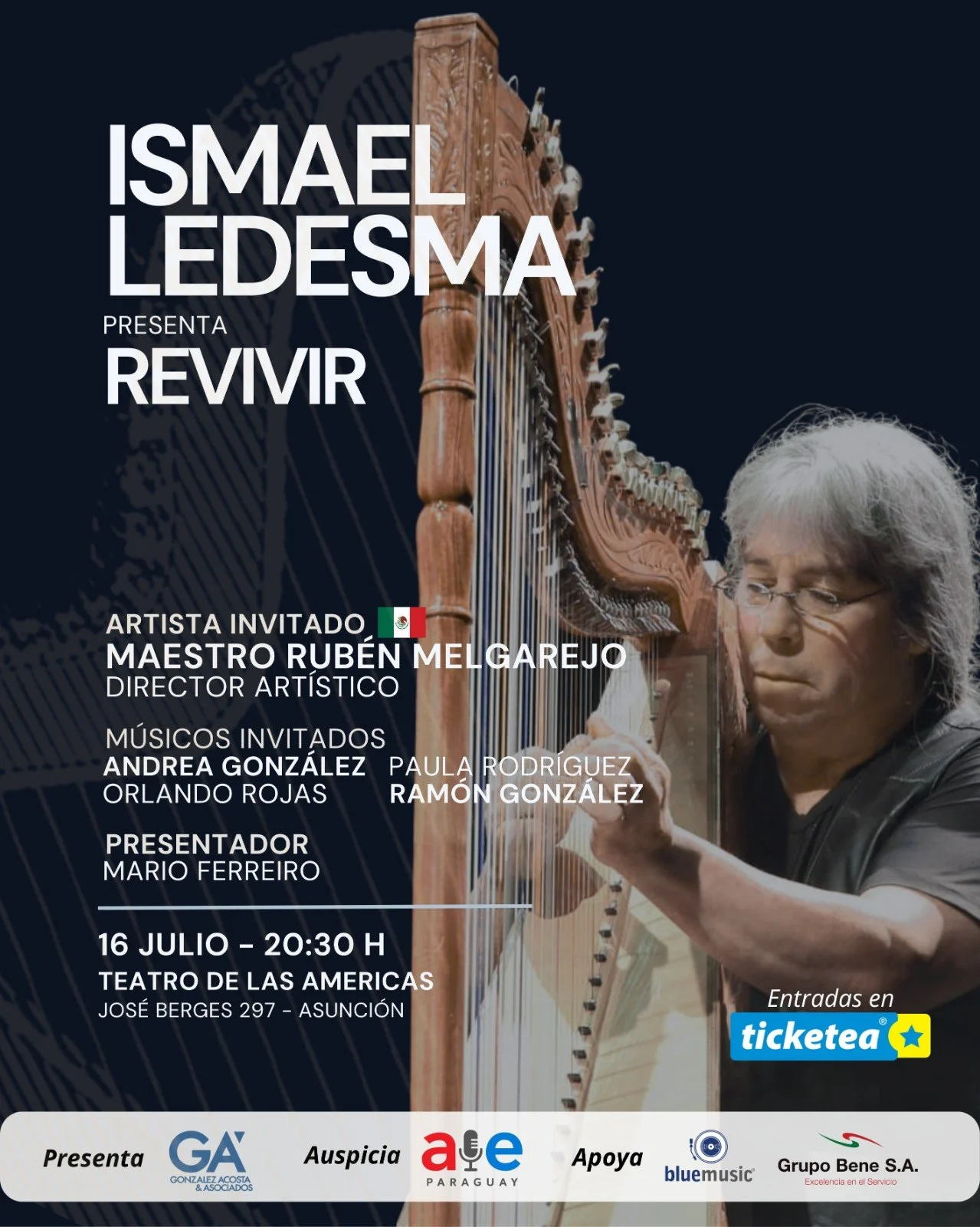 Ismael Ledesma REVIVIR — Teatro de las Américas CCPA, julio 2026